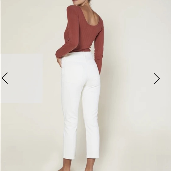 Outerknown Joni long sleeve Pointelle Tee - Picture 3 of 7